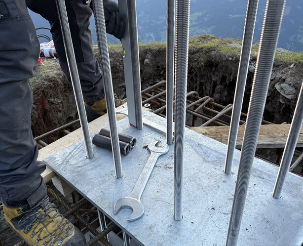 Výztuž na staveništi