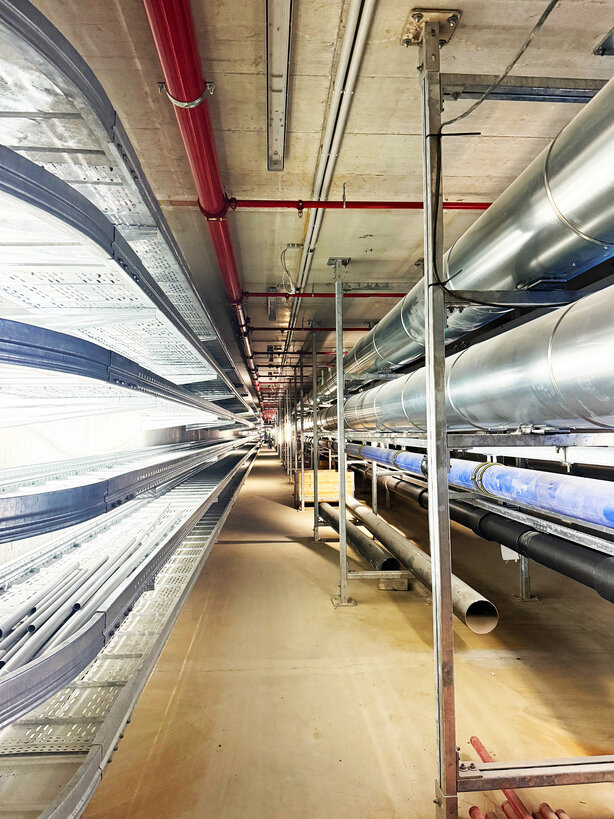 Interior shot at the TMO - TLO construction site