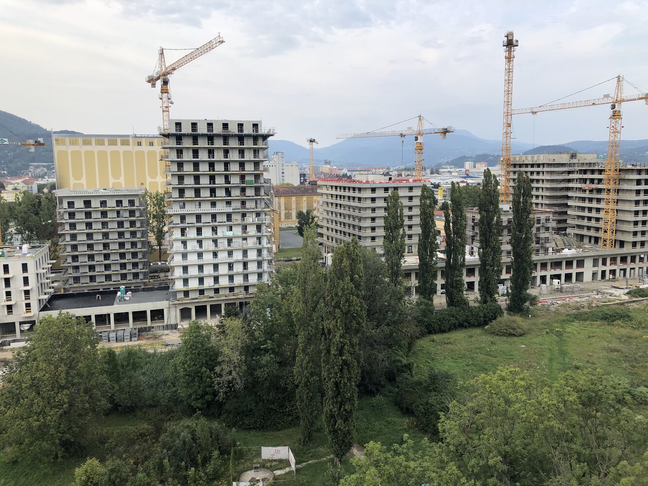 View of the Graz Reininghaus project