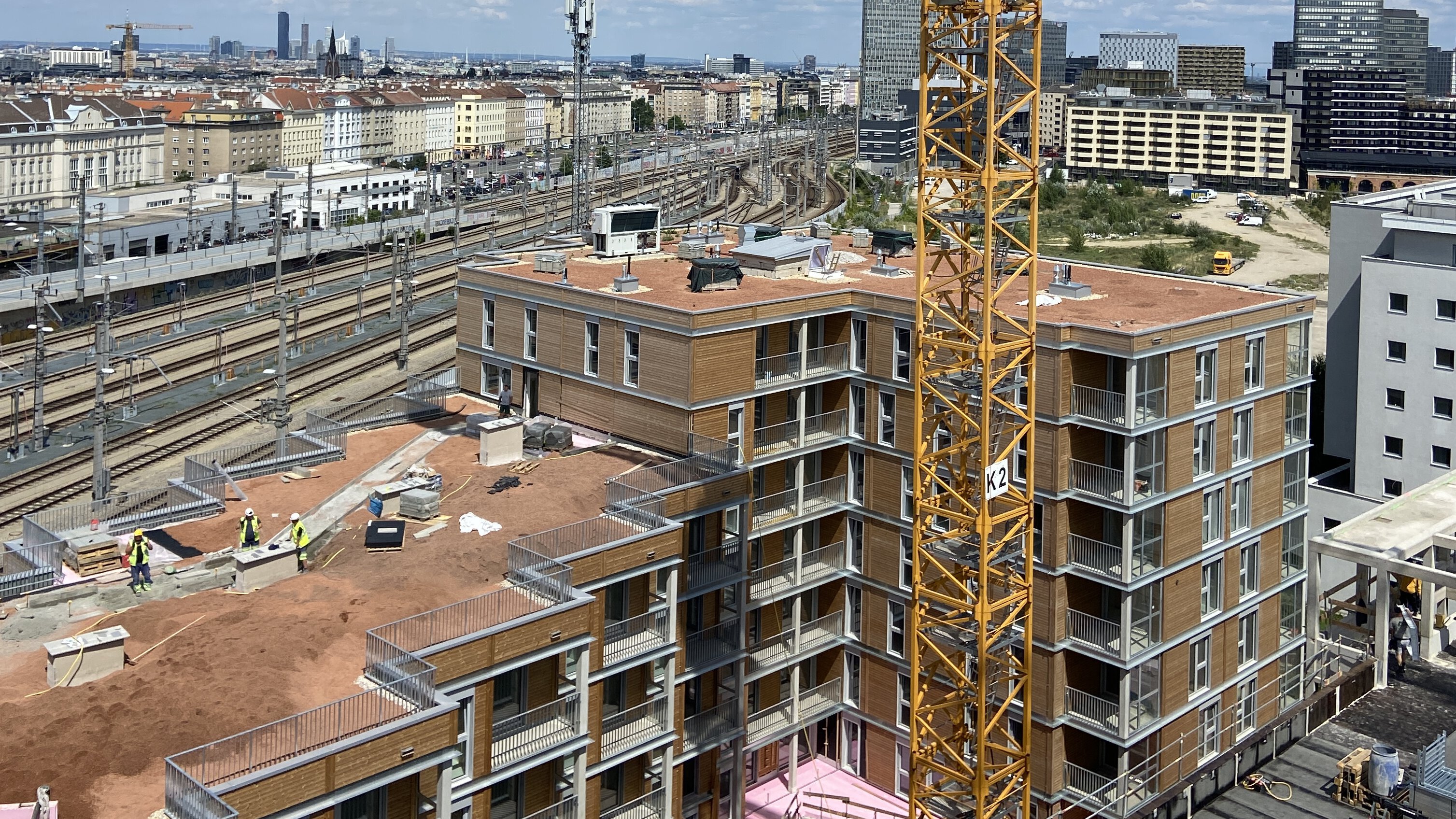 Construction site from above