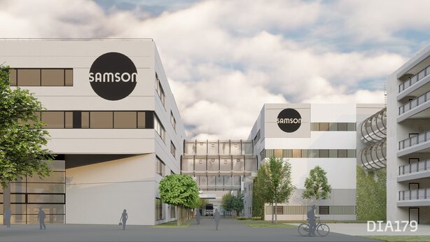 Visualisierung des neuen Samson-Standortes