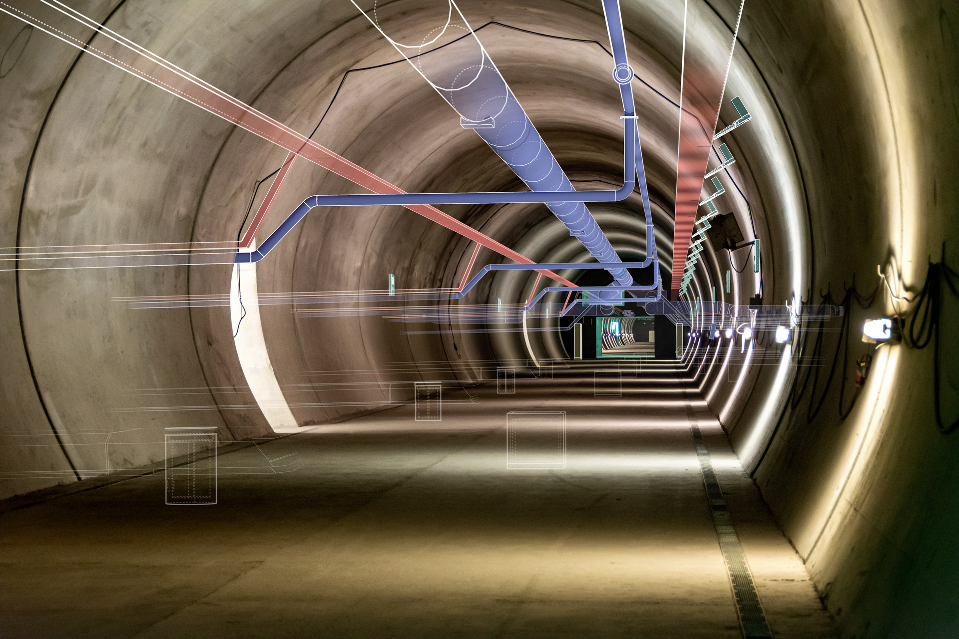 BIM Visualisierung eines Tunnels