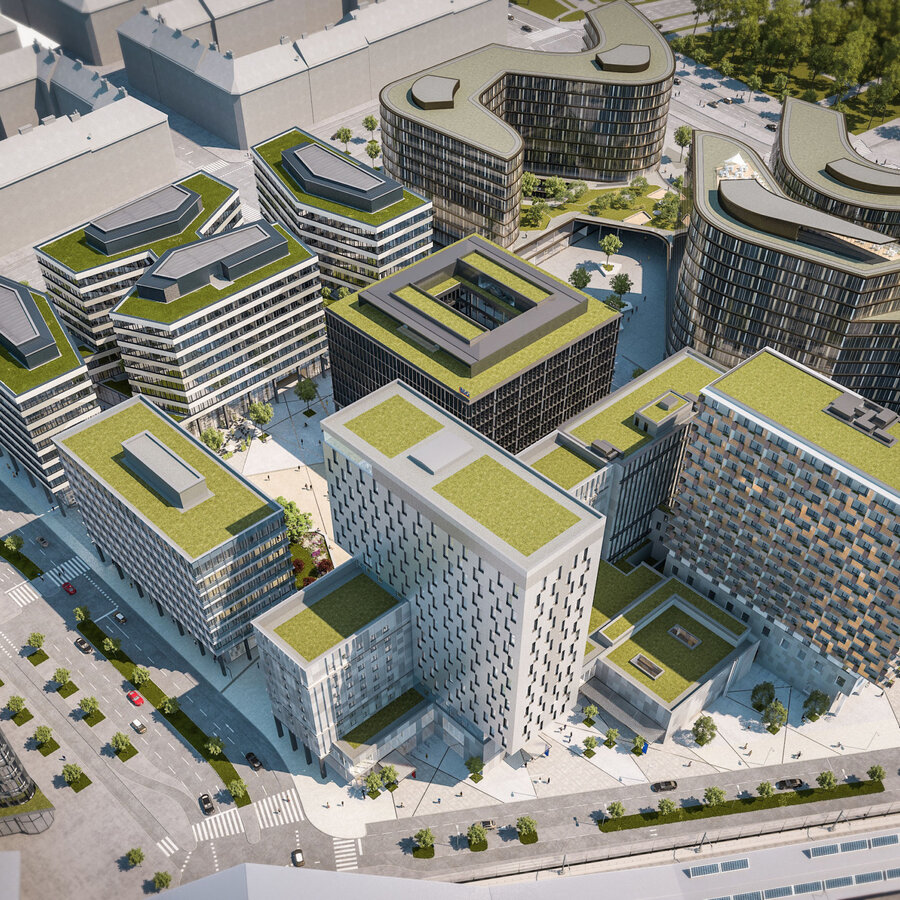 Visualisierung des QBC Wien
