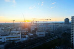 Aerial view of the construction site