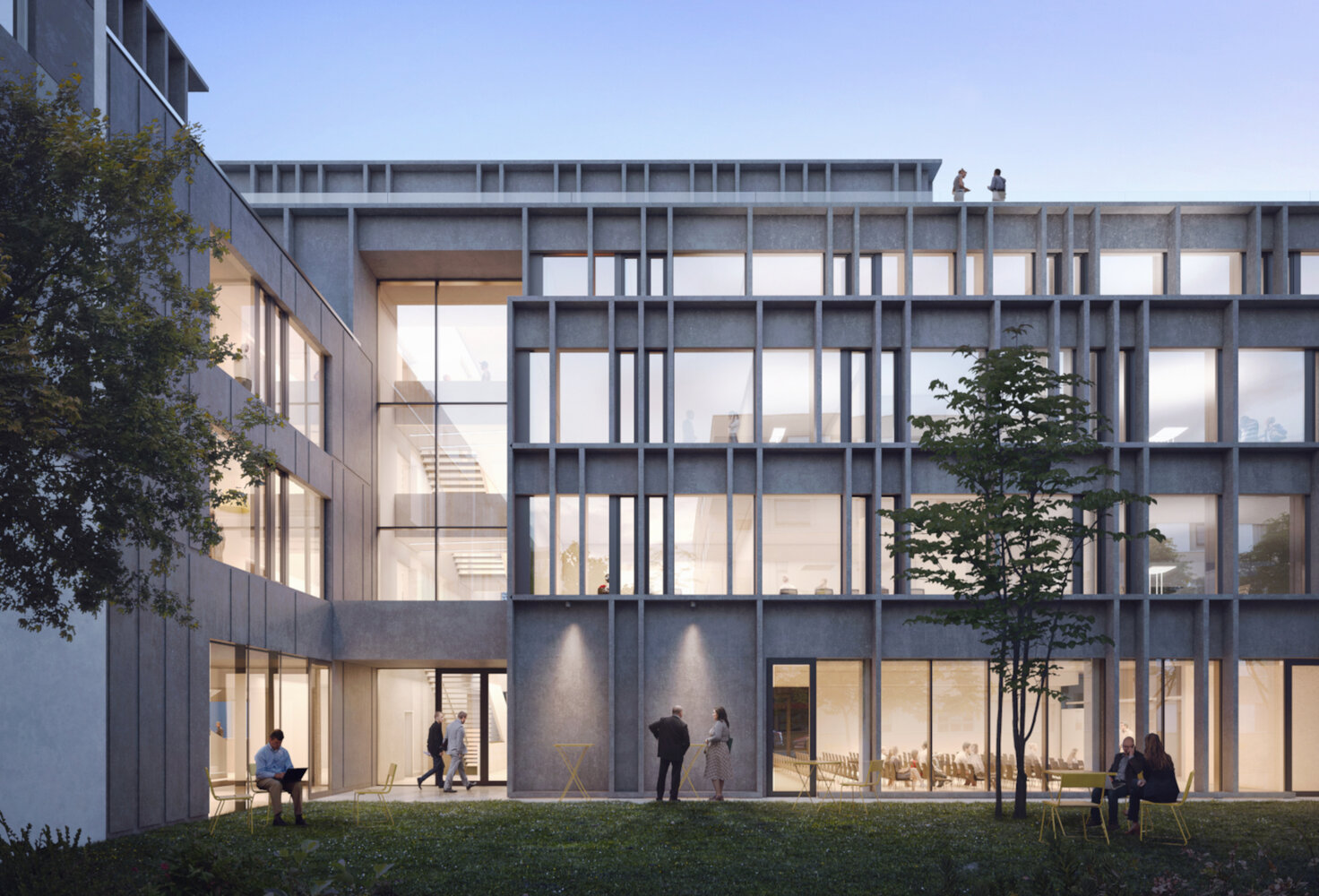 View of the courtyard of the RaiffeisenCorner St. Pölten