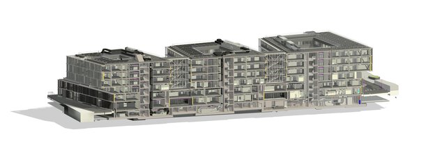 BIM Modell der Zentralberufsschule