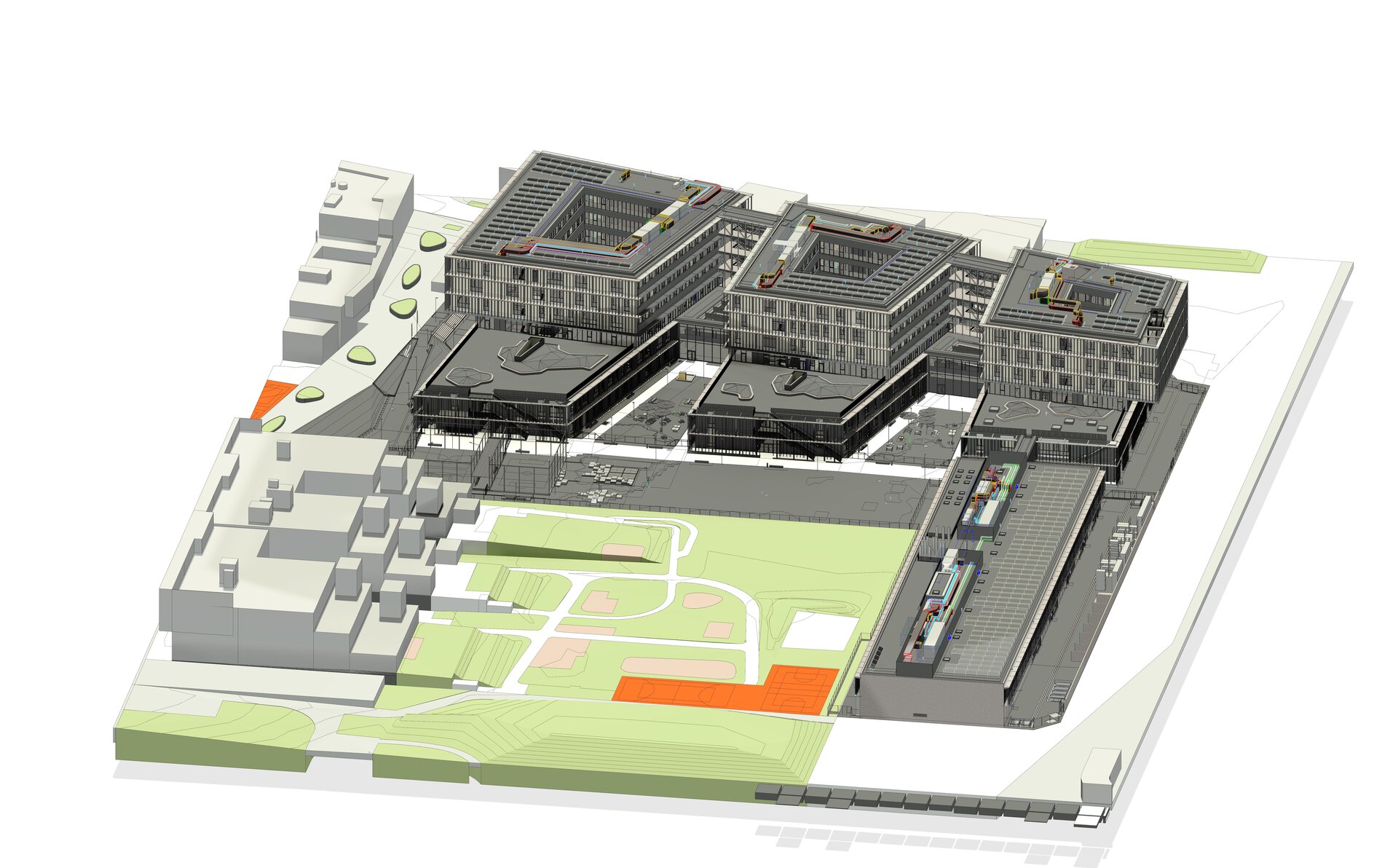BIM Modell der Zentralberufsschule