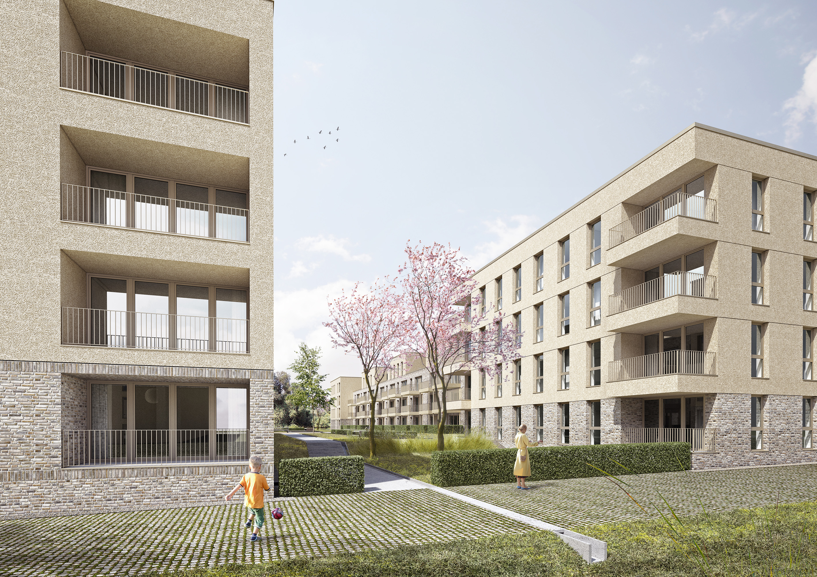 Visualization of the York residential project in Münster